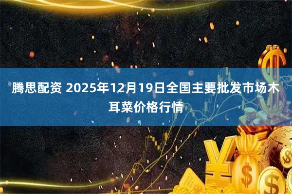 腾思配资 2025年12月19日全国主要批发市场木耳菜价格行情